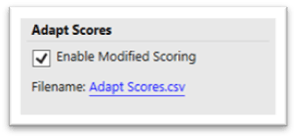 Adapt Scores
