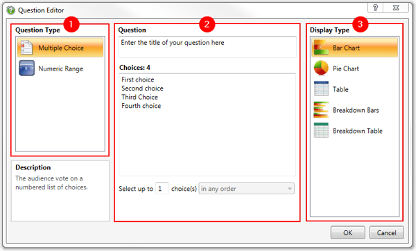 Create Question Window