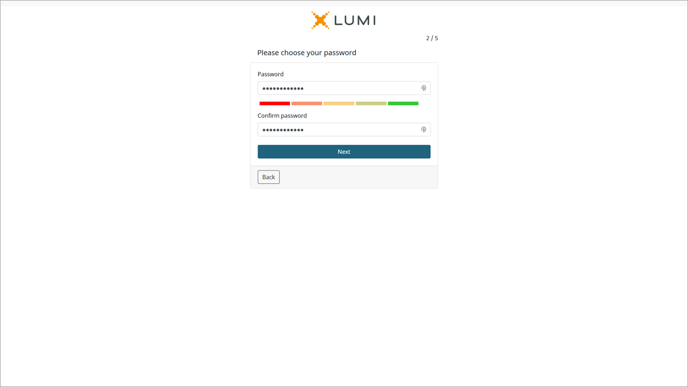 Lumi AGM+ - Local Account Screen 3