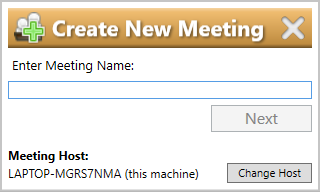 Create a New Meeting and Session