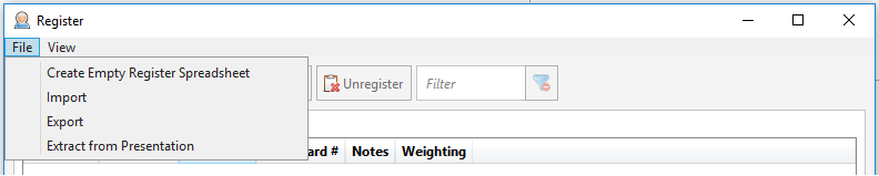 Valid Name Register File File